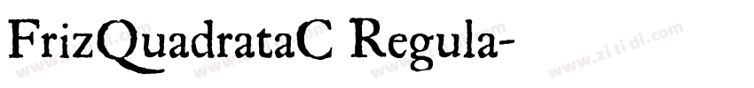 FrizQuadrataC Regula字体转换